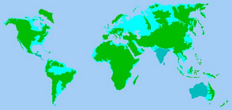 mapa global zonas bajo el agua