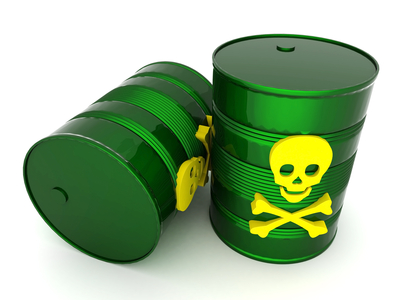 Toxic waste barrel