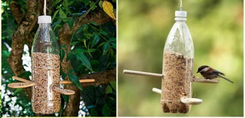 Gracias sobras principio Ideas reciclando botellas plásticas: ¿Cómo realizar un comedero para aves?  | Ecología Hoy