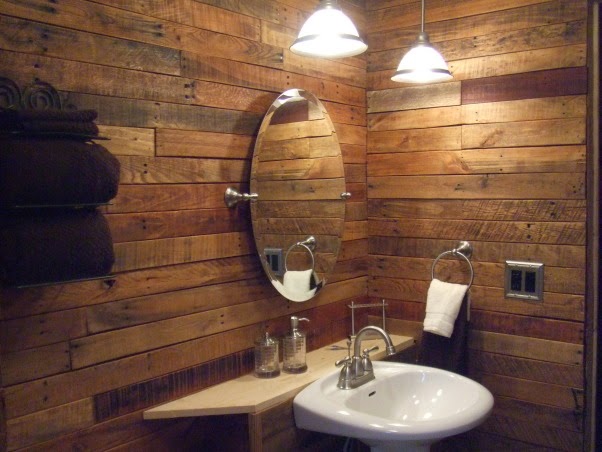 Baños decorados económicos reciclando Palets: 30 Ideas para baños con