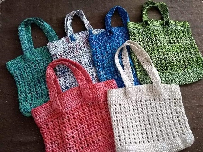 3 Ideas con bolsas ecológicas ♻️ Manualidades fáciles 😍 Reciclaje 🌼  Artesanato - Arte en casa