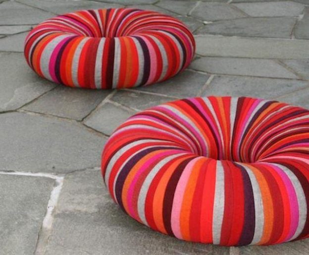 Hermosos Sillones Y Banquetas Hechos Con Ruedas De Coches Reciclados